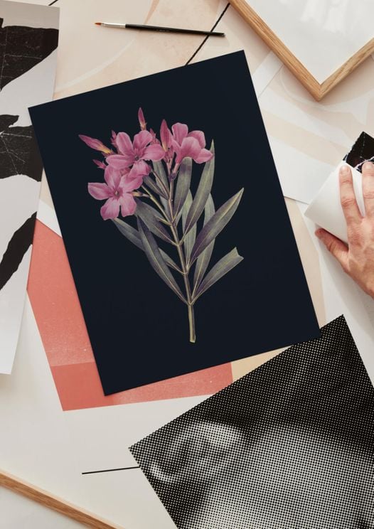Vintage Flower In Dark 2