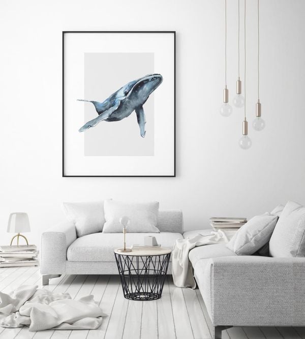 Watercolor Whale