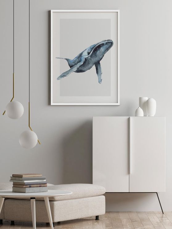 Watercolor Whale