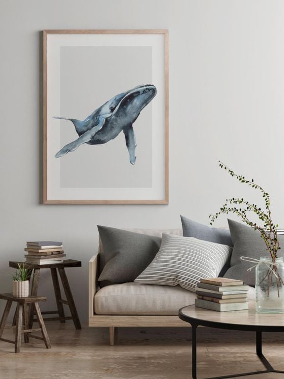 Watercolor Whale