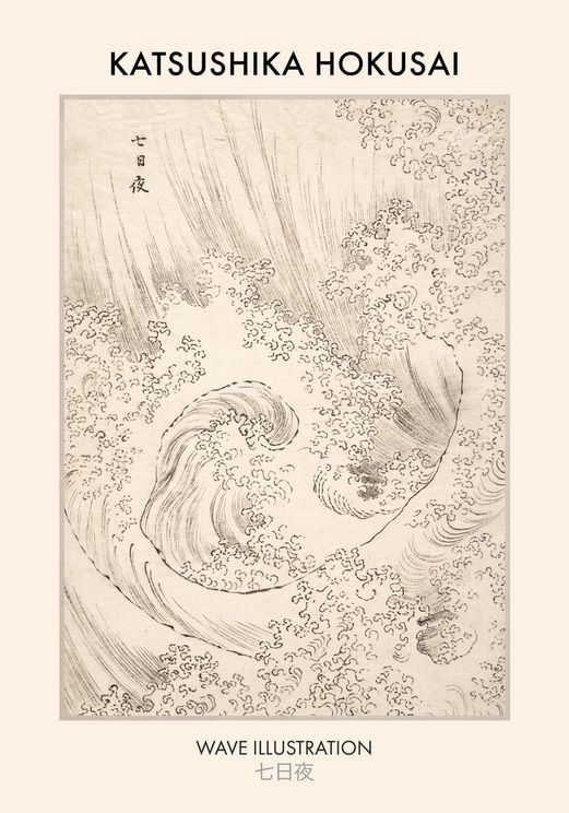 Wave By Katsushika Hokusai