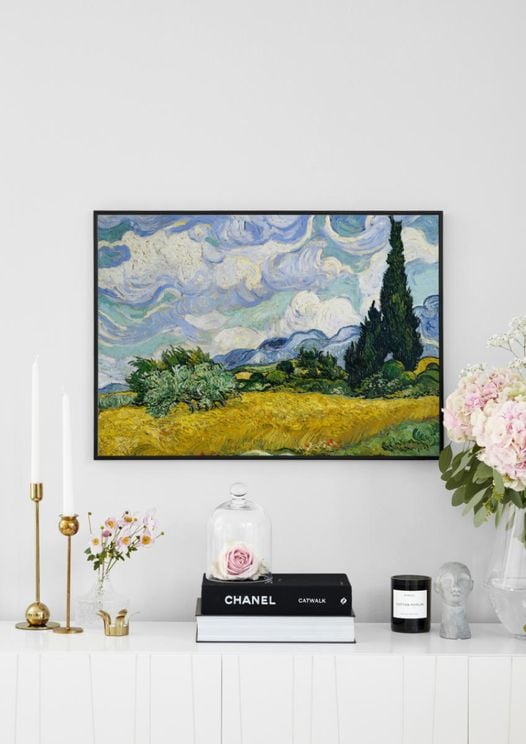 Wheat Field With Cypresses By Van Gogh