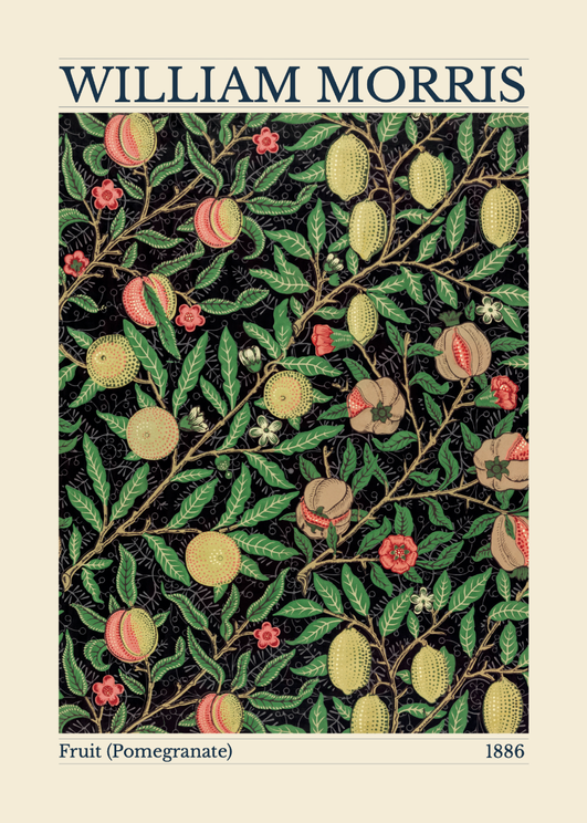 William Morris Fruit Black