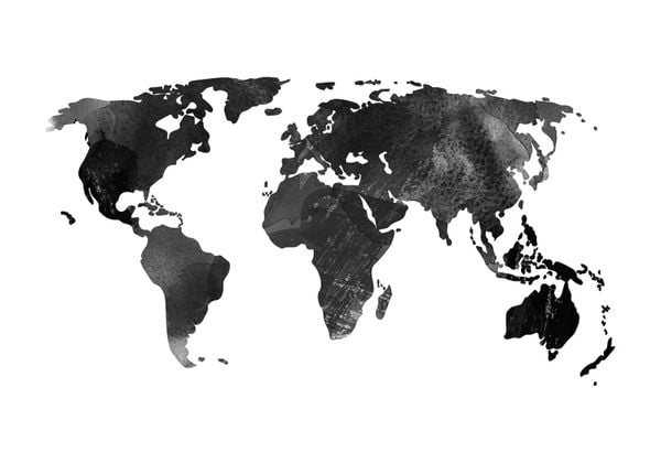 World Map Watercolor