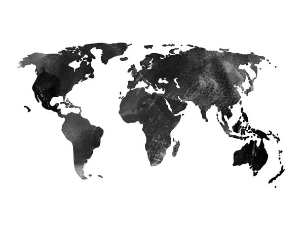 World Map Watercolor