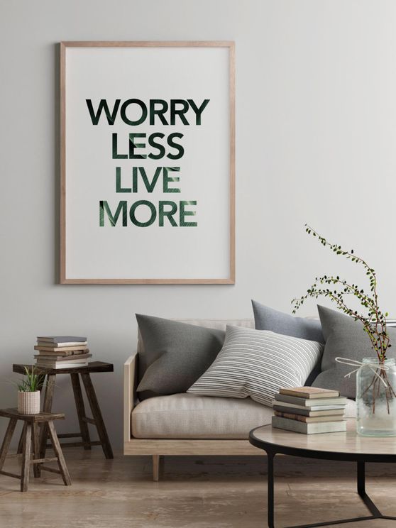 Purchase Worry Less Live More Poster Online | DearSam.com