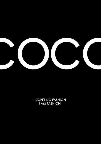 Purchase Coco Chanel Dark Poster Online | DearSam.com