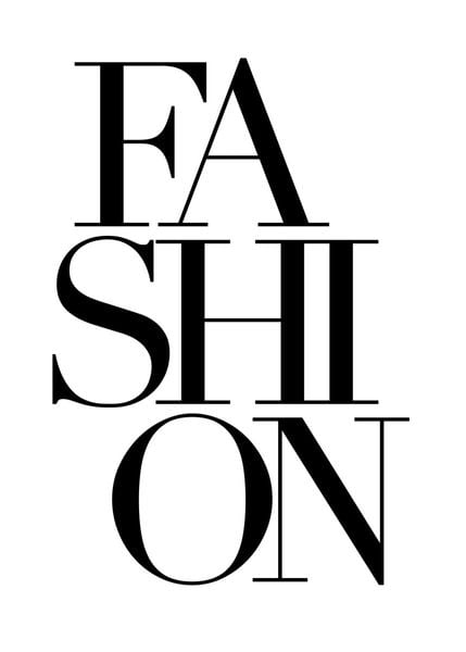 Purchase Fashion Text Poster Online | DearSam.com