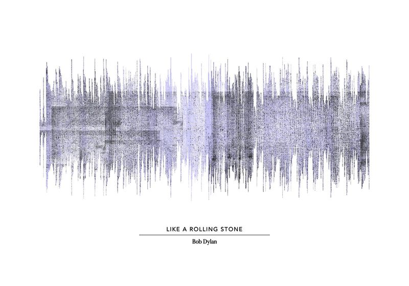 Like A Rolling Stone – Abstract Soundwave Art | DearSam.eu