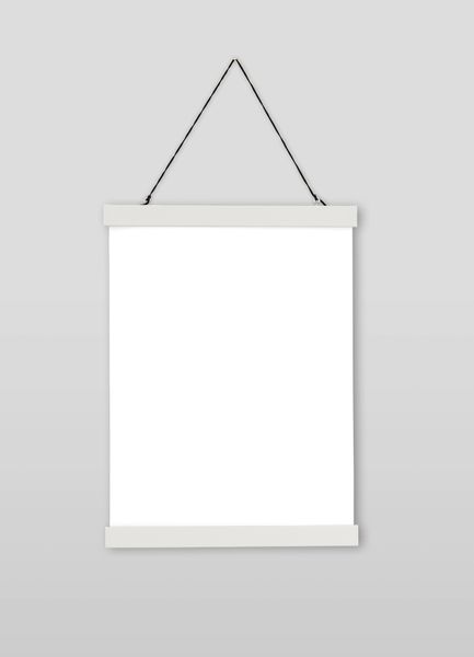 Stecche per poster bianco 31 cm, supporto magnetico - Gancio per poster  bianco con magnete 